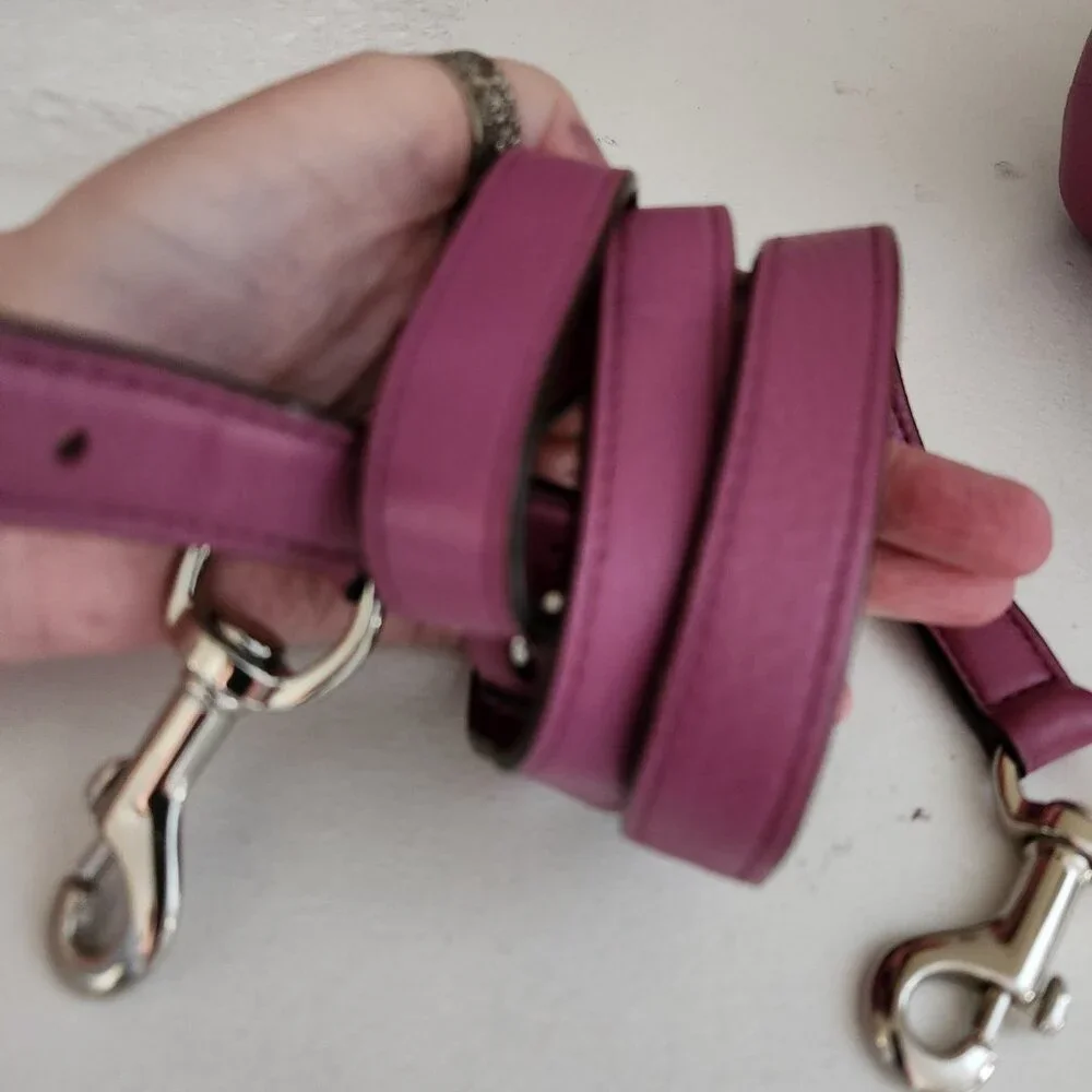 Coach Avery Purple Leather Shoulder Bag Handbag